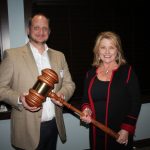 2018 MAC Chair Claire Sherman passes the gavel to 2019 MAC Chair Doug Moore.