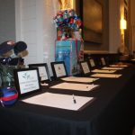Silent auction items donated by members to bid on.
