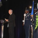 Rev. Henry Hazard leads 2018 Annual Dinner and Awards Ceremony with invocation.